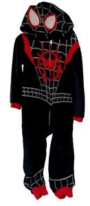 Mono negro Spiderman pijama polar con capucha disfraz niños talla 4/5 - Imagen 1 de 4