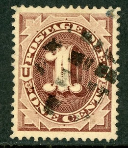 USA 1884 Postage Due 1¢ Red Brown Scott #J15 VFU H238 ⭐⭐⭐⭐ - Picture 1 of 3