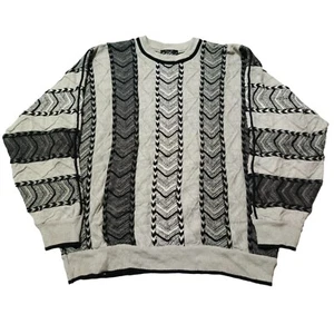 Vintage Carlo Colluci Coogi Style Sweater Men's Pullover Crewneck Cosby Biggie - Picture 1 of 5