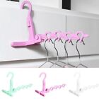2 PCS Folding Cloth Hanger with 4 Holes Hanging Rack Drying Holders  Travel