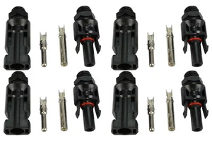 4 QTY TEMCo 30A Solar Panel Direct Box Connector Screw Pairs Set PV Cable - Picture 1 of 9