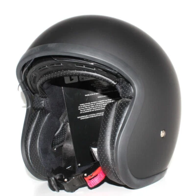Torque Vintage Roller-Helm Jethelm Open Face Schwarz-Matt 769 XL 61 VISIER ! - Bild 1 von 4
