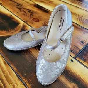 Women's Pikolinos Metallic Leather Ballet Flats Eu 37 US 6.5-7 - Picture 1 of 24