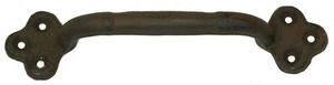 Cast Iron Large Single Gate / Door Pull Home Garden Rustic Cabin Western Decor - Picture 1 of 1