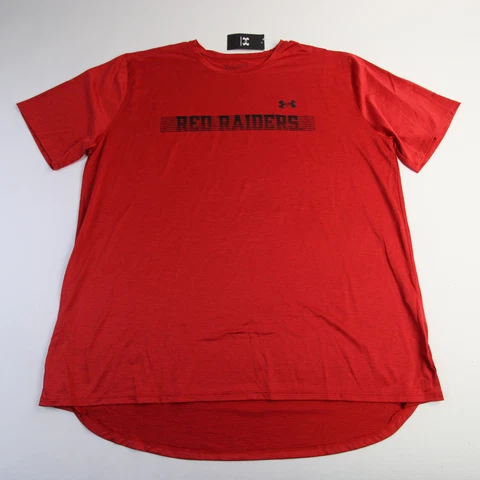 Texas Tech Red Raiders Under Armour Short Sleeve Shirt Men's Red New Cover