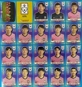 Figurine Panini World Cup Qatar 2022 Team Korea Republic Completo KOR1-KOR20 - Imagen 1 de 1