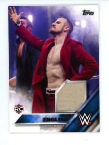 2016 Topps WWE Then Now Forever Shirt Relic Aiden English RC #/299