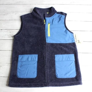 All in Motion Boy's Sleeveless Fleece Jacket Vest Youth Size M 8 10 Blue - Picture 1 of 7