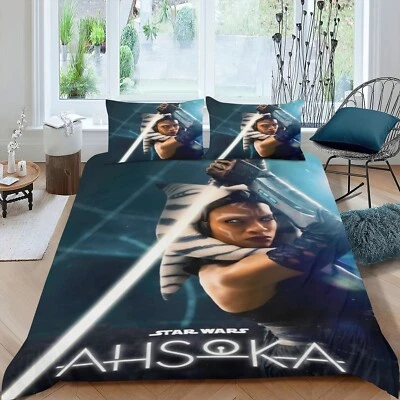 3Pcs Bedding Sets Ahsoka Duvet Cover Sets All Season for Kids Soft Lightweight - Image 1 of 4