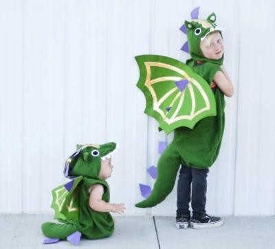 НОВЫЙ С ЯРЛЫКАМИ POTTERY BARN KIDS РАЗМЕР 7-8 ЗЕЛЕНЫЙ ДИНОЗАВР ДРАКОН КОСТЮМ И Б/У В ОТЛИЧНОМ СОСТОЯНИИ ЛАКОМСТВО СУМКА - Изображение 1 из 4