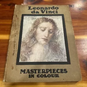 Vintage Book Leonardo da Vinci Leman Hare Fine Art Colour Plate Masterpieces - Picture 1 of 10
