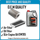 AIR OIL FILTERS  AND 5L ENGINE OIL FOR  FOR AUDI OEM QUALITY 2032 4011