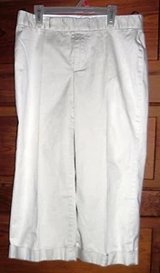 Gap Capris/Cropped Cuffed Pants Size 6 Tan/Khaki Cotton Blend - Picture 1 of 3