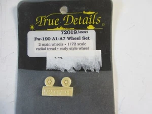True Details 1/72 Fw190A1-A7 Radsatz #72019 Resin - Bild 1 von 1