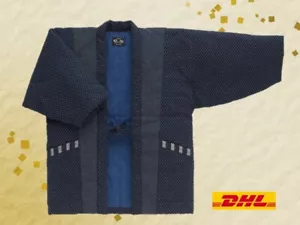 Giacca kimono giapponese HantenWarm Wear Made in Kurume Japan alta qualità taglia LL - Foto 1 di 7