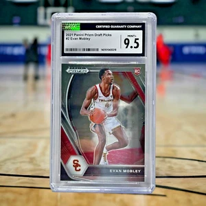 2021-22 Panini Prizm Draft Picks Evan Mobley #2 CGC 9.5 Mint+ Rookie RC - Picture 1 of 2