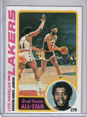 1978-79 TOPPS basketball Kareem Abdul-Jabbar original trading card NM LA LAKERS - Image 1 of 2