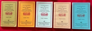 A CATALOGUE OF SELECT BOOKS FROM THE INGLETON COLLECTION by Ingleton, Geoffrey - Bild 1 von 8