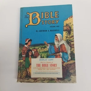 Vintage 1953 The Bible Story Volume 1 Display Copy, Hardcover, Color Illustrated - Picture 1 of 7