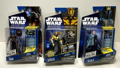 Star Wars The Clone Wars 2010 Action Figure Variety NEW Sealed; Pre,Bane,Opress Cover