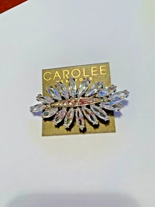 Neu mit Etikett Carolee silberfarbene klare Kristalle Marquise Kristall Brosche 2-3/4" A1 - Bild 1 von 6