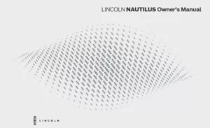 2025 Lincoln Nautilus Owners Manual User Guide - Bild 1 von 1