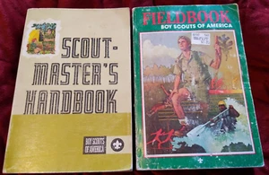2 Vintage Boy Scouts of America Fieldbook '84 & Scout-Master's Handbook '72 BSA - Picture 1 of 10