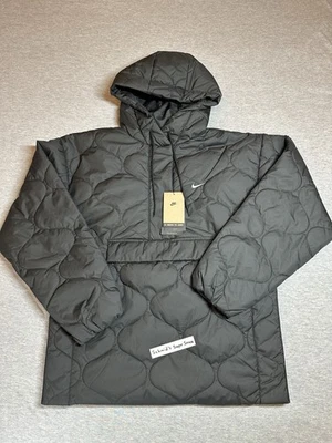 Nike Sportswear Essential Quilted Anorak Jacket Black FZ7364-010 Women’s S BNWT - Image 1 of 4