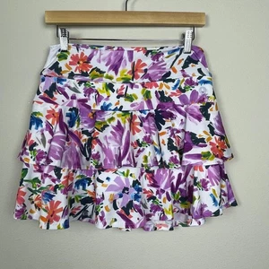 Skort Dona Jo 2 Grandes Niveles Floral Tenis Pickleball Deportivo Atletismo - Imagen 1 de 6