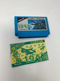 1942 Famicom Cartridge & Manual Capcom 1985 Nintendo JPN Japan Region Locked