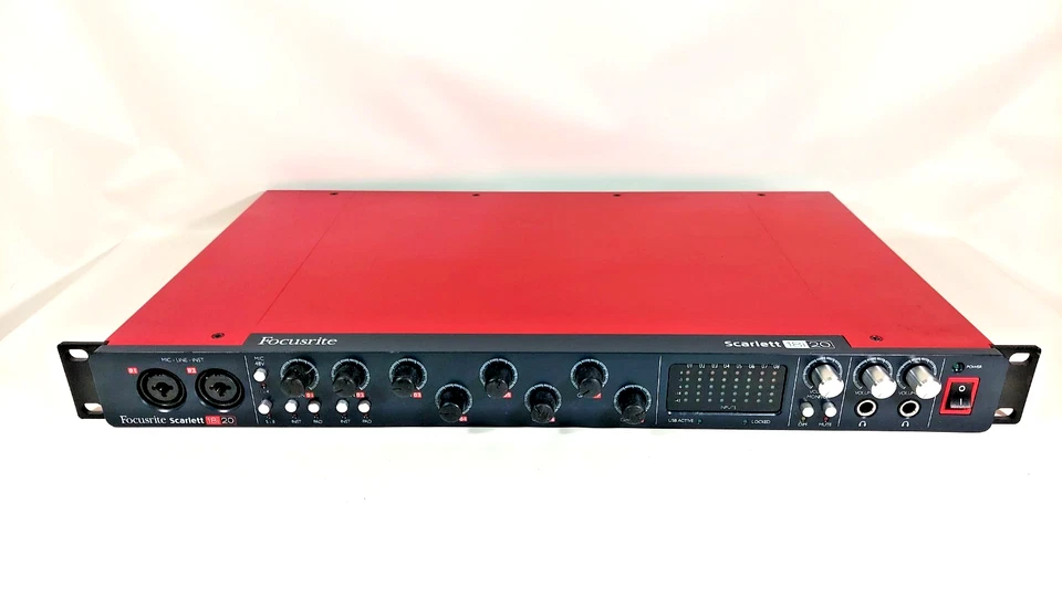 Focusrite Scarlett 18i20 2nd Gen USB Audio Interface with power cable - Image 1 of 4