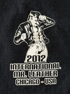 IML/Tom Of Finland Large Black Tshirt Vintage Rare International Mr. Leather - Bild 1 von 5