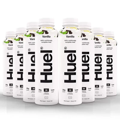HUEL Ready-to Drink Vanilla milkshake Pack of 8 x 500ml