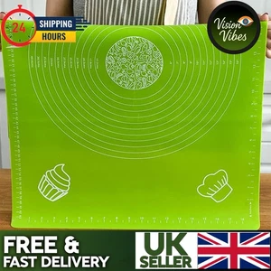 Large Non Stick Silicone Sheet Dough Fondant Rolling Mat Baking Pastry Icing Uk - Picture 1 of 8