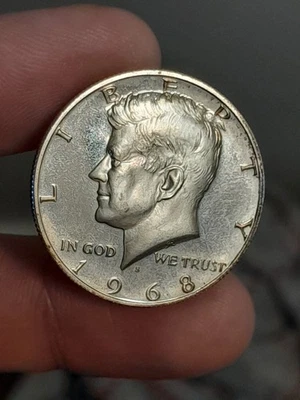 Medio dólar Kennedy 1968-S prueba de plata - 40 % plata #1 Foto 1 de 4