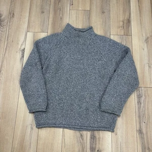 Suéter De Colección J Crew Para Hombres M Gris Cuello Redondo Lana Tejido Remero Pescador Exterior - Imagen 1 de 6