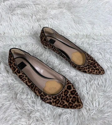 Zapatos planos de leopardo Bellamy White House Black Market para mujer talla 8,5 M Foto 1 de 4