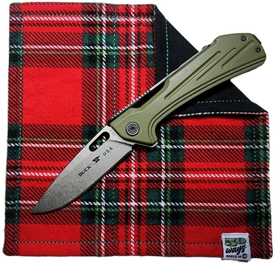 50 WAYS POCKET POCKET HANK Everyday Carry EDC Christmas Red Green Winter Flannel - Image 1 of 3