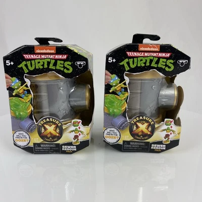 New LOT OF (2) Treasure X Teenage Mutant Ninja Turtles Sewer Rescue Mystery Pack - Image 1 of 4