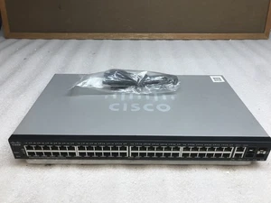 Cisco SG350-52 52-Port Gigabit Managed Switch SG350-52-K9 V01 w/ Power Cable - Picture 1 of 6