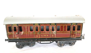 AC4011D: Vintage Bing 0 Gauge LMS Shortie 1st & 3rd Passenger Coach - Picture 1 of 5