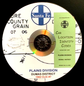 Atchison Topeka & Santa Fe 1982 Plains Dumas District CLIC #7 PDF Pages on DVD - Picture 1 of 6