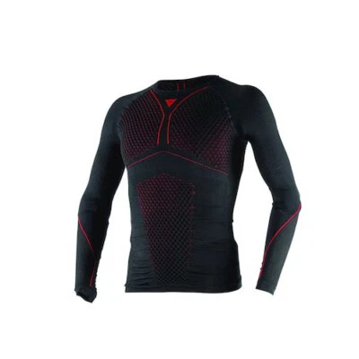 Dainese D-Core Thermo Shirt langarm spezial 3D Struktur hält super warm sw rot - Bild 1 von 3