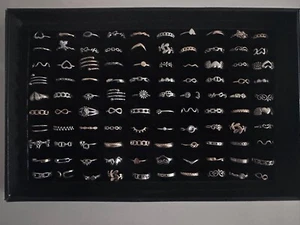 Großhandel 100 neue Vintage Ringe Set in gemischten Größen inklusive Displaybox - Bild 1 von 3