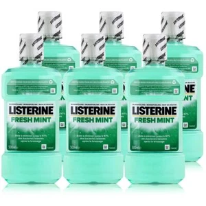 Listerine Fresh Mint 500ml - Für die tägliche Mundspülung (6er Pack ) - Bild 1 von 3