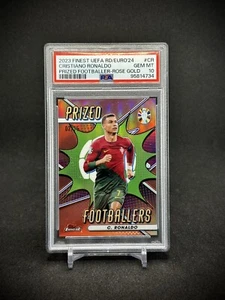 Cristiano Ronaldo 2023 Topps Finest Prized Footballers Refractor /75 SSP PSA 10 - Picture 1 of 2