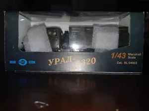 URAL-4320 Russian Army Flatbed 6x6 Truck Diecast Metal Chassis+Plastic, 1:43,NIB - Picture 1 of 11