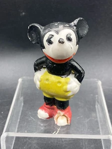 1930s Walt Disney Japanese Mickey Mouse 2.75" Bisque Figure - Picture 1 of 9