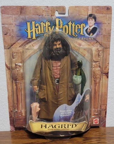 Hagrid Mattel Deluxe Figure, 2001 - NEW SEALED Harry Potter Sorcerer's Stone Cover