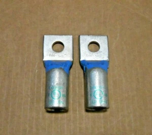 LOT OF 2 NEW NSI INDUSTRIES L60058 COMPRESSION LUG 600 - 5/8" BOLT GREEN - Picture 1 of 5